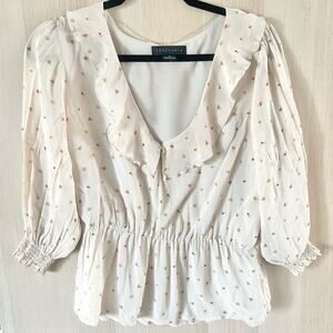 Sanctuary Floral Ruffle Top